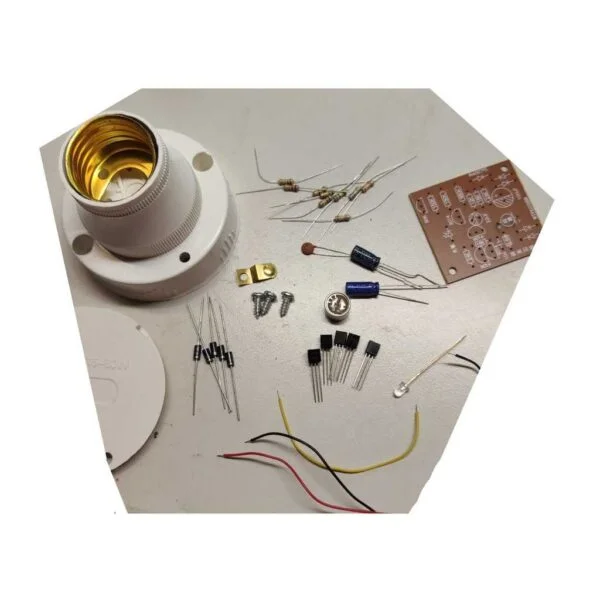 Kit eletrônica montar luz cortesia microfone fotodiodo triac