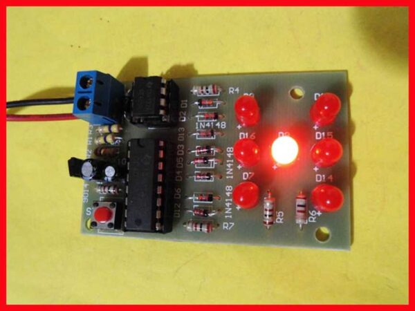 Kit para montar dado eletronico led com ci cd4017 e ne555 2