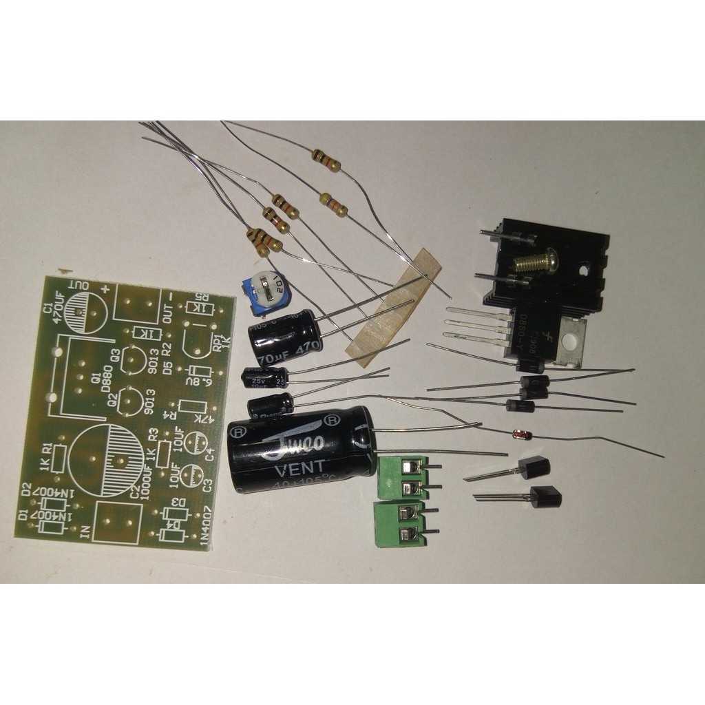 Kit Para Montar Fonte Estabilizada Ajustável Transistor D880