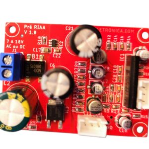 Pré amplificador RIAA toca disco phono MM MC fonte simples