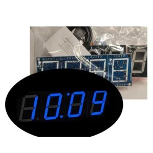 Relogio Digital Display Led Azul 1 Polegada 8051 Para Montar 5