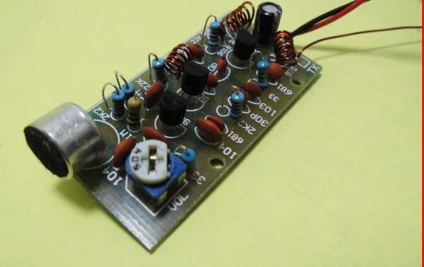 Transmissor de fm caseiro 3 transistor kit de eletrônica para montar
