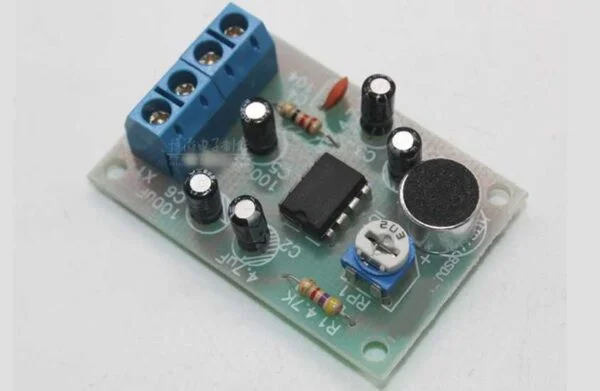 Kit para montar amplificador com lm386 e microfone eletreto