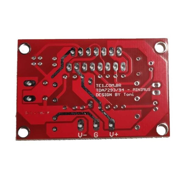 5x placa lisa para amplificador ci tda7293 tda7294 tda7295