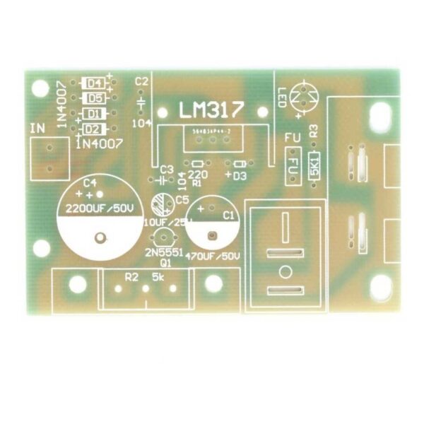 Lm317 kit montar fonte regulador lm317t transistor 2n5551