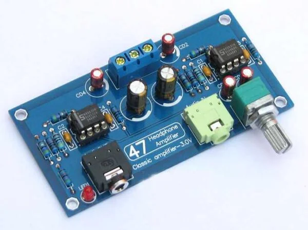Amplificador fone de ouvidos hifi com ne5532 kit para montar