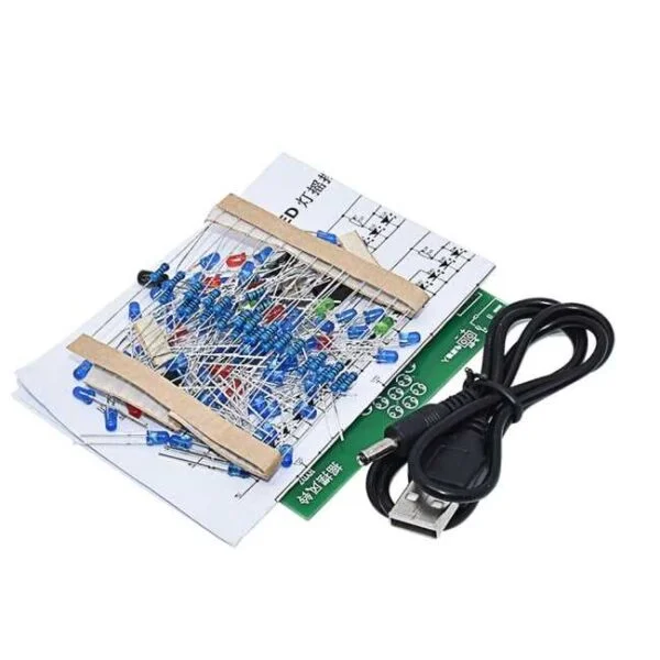 Kit de eletrônica para montar sino eletrônico com 95 led para montar