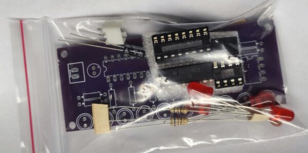 Kit didatico para montar sequencial de led com cd4017 ne555 3