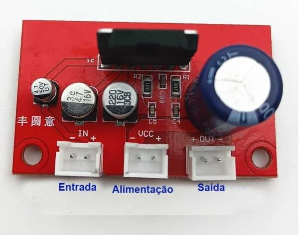 Ta8201ak amplificador placa montada 17w ci ta8201 18v