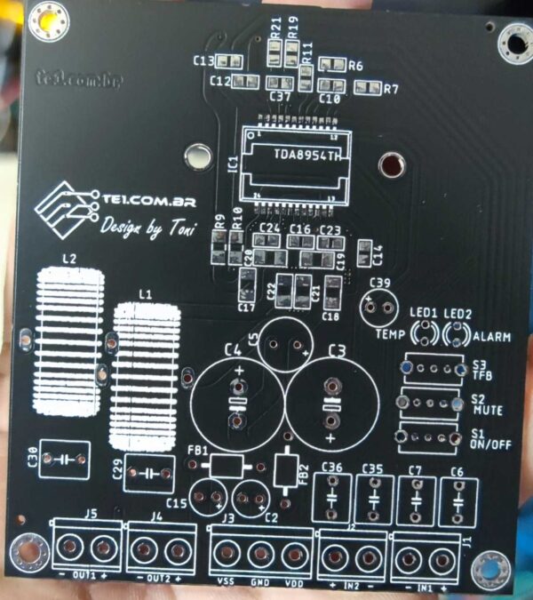 Tda8954 th kit parcial amplificador tda8954th leia anuncio 3