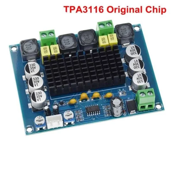 Tpa3116 placa amplificador montado potência digital estéreo