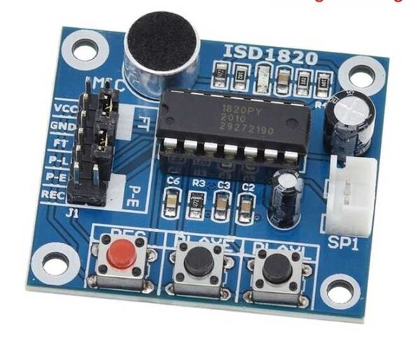 Isd1820 modulo gravador e reprodutor de audio com microfone 6