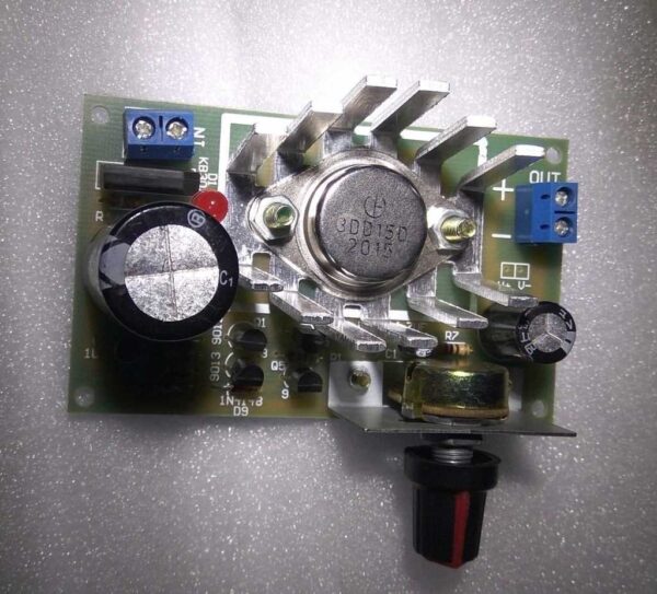 Fonte ajustavel 30v 2a com transistor 3dd15d kit para montar 5