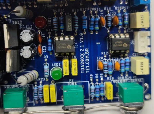 Kit montar amplificador 21 tda2030 ne5532 subwoofer estereo