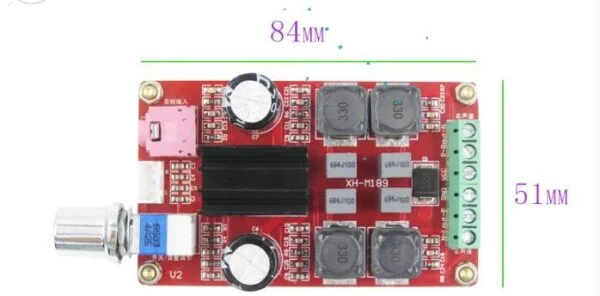 Amplificador digital 12v 50w modelo xh-m189