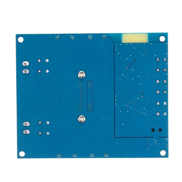 Placa de circuito eletrônico azul.
