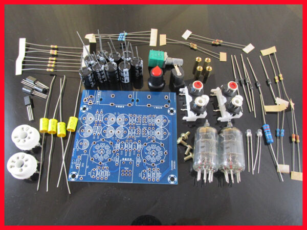 Kit montar pre amplificador valvulado estereo valvula 6j1 3