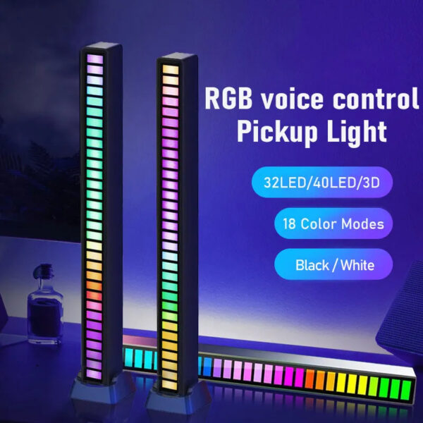 Barra de luz rgb barra de luz rgb rítmica gamer sensível ao som torre música