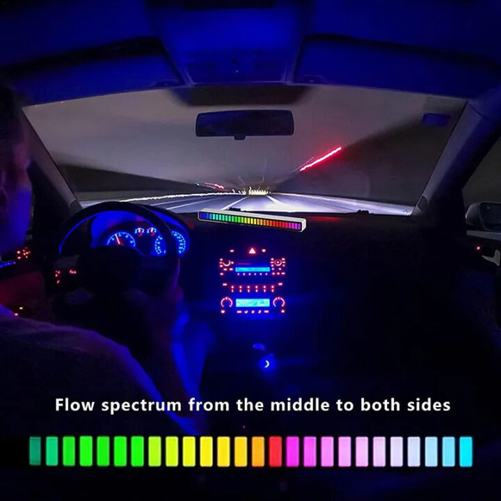 Barra De Luz RGB Placas com led e iluminação Barra De Luz RGB Rítmica Gamer Sensível Ao Som Torre Música
