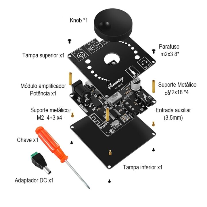 XH-M562 TPA3116 Manual YS-AP50L Módulo Amplificador Bluetooth 5.1 50 + 50w CS8673E