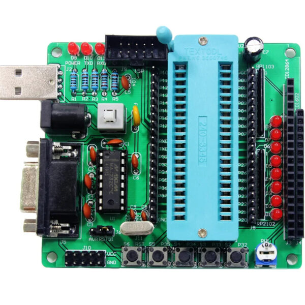 Placa desenvolvimento microcontrolador 8051 at89s avr 5