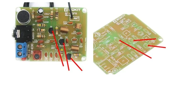 Pré-amplificador Subwoofer áudio Manual de uso kit montar transmissor de FM RF-02FM com transistor