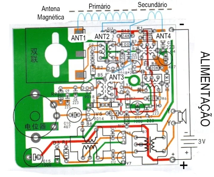 hx108-2 Rádio FM e AM Manual de uso kit para montar hx108-2 rádio AM 7 transistor