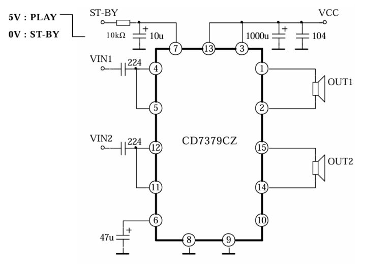 Cd7379 amplificador de potência manual de uso placa cd7379 amplificador estéreo