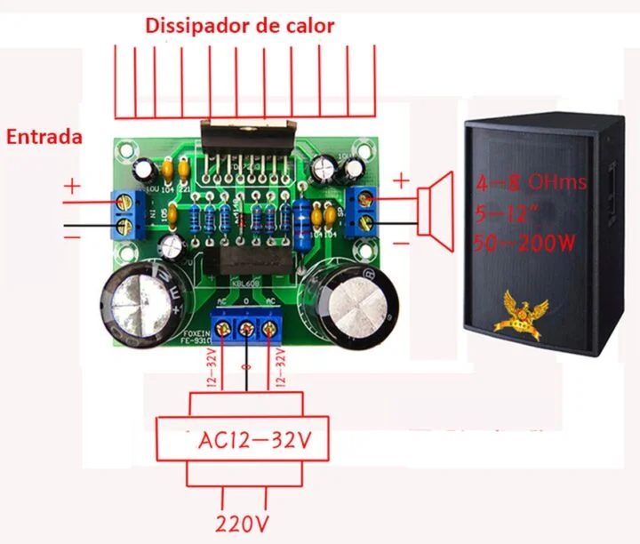 Tda7293 áudio tda7293 tda7294 manual de uso amplificador potência