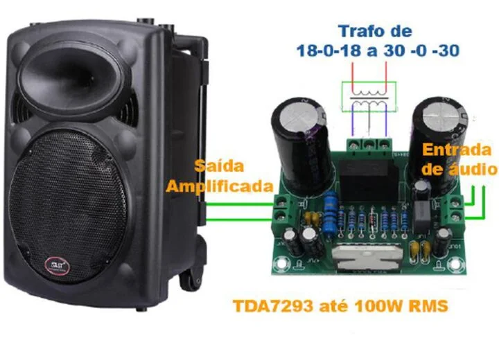 Tda7293 áudio tda7293 tda7294 manual de uso amplificador potência