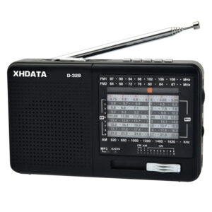 XHDATA D-328 Rádio receptor AM FM SW ondas curtas 12 faixas MP3