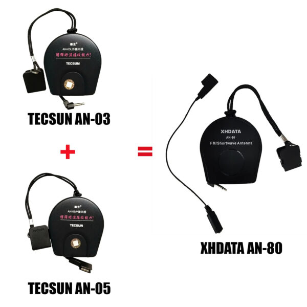 Antena fio xhdata an-80 fm onda curta p/ degen tecsun e +