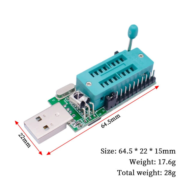 Ch341a versão 1. 7 programador eprom usb bios flash 1. 8v 3. 3v
