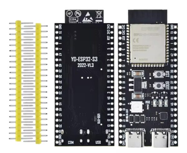 Esp32-s3 n16r8 com 16mb flash 8mb psram dual usb wifi ble 5