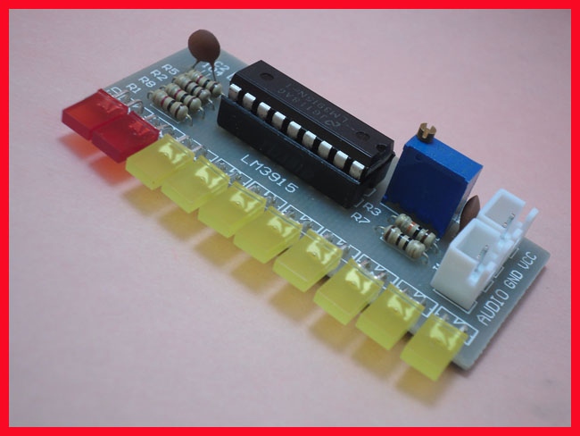 Lm3915 led e iluminação manual para montagem e uso kit lm3915 vu meter