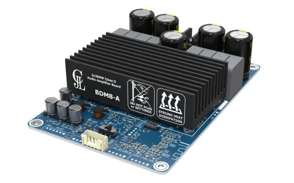 Amplificador bdm8-a tpa3255 potência 2x 300w classe d hifi