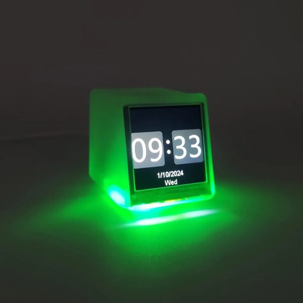 Estação meteorológica wi-fi inteligente rgb smart clock bitcoin