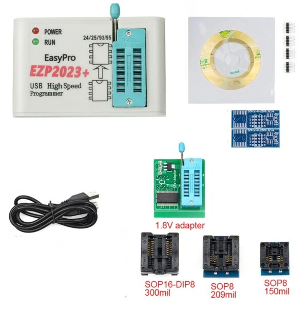 Gravador ezp2023+ programador de eprom bios spi flash 24 25