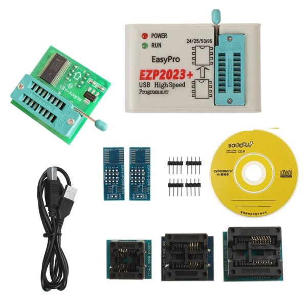 Gravador ezp2023+ programador de eprom bios spi flash 24 25