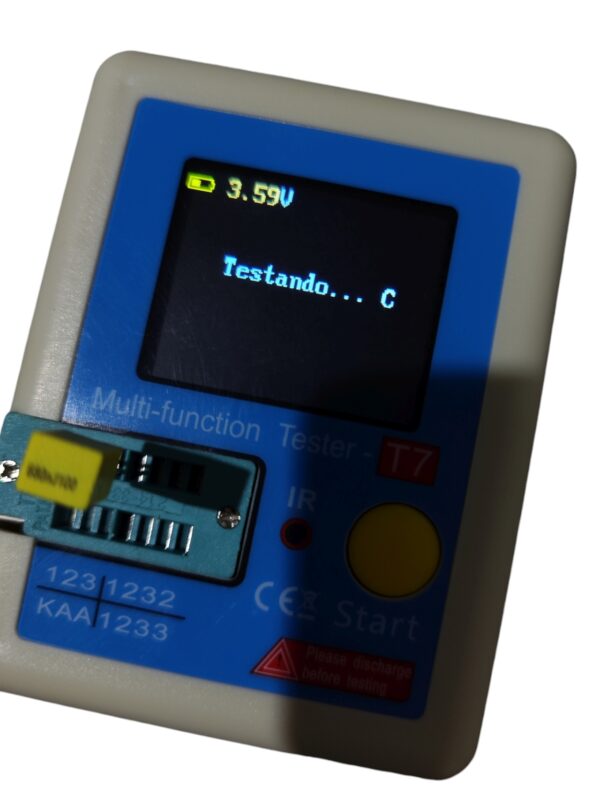 Lcr-t7 medidor transistor tester esr lcr meter atualizado