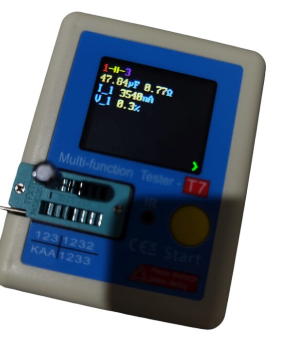 Lcr-t7 medidor transistor tester esr lcr meter atualizado