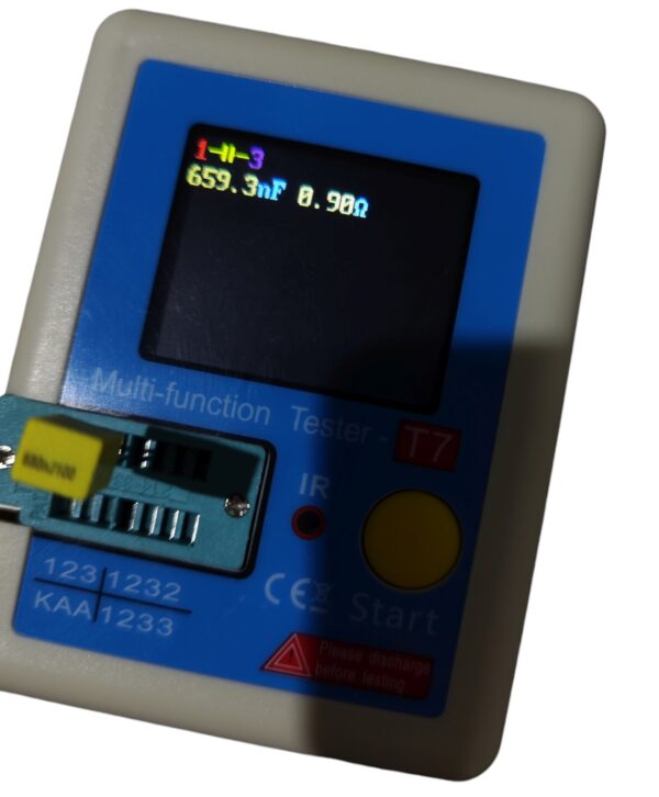 Lcr-t7 medidor transistor tester esr lcr meter atualizado