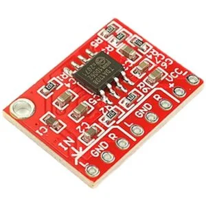 Amplificador de fones de ouvido com CI TDA1308 placa mini